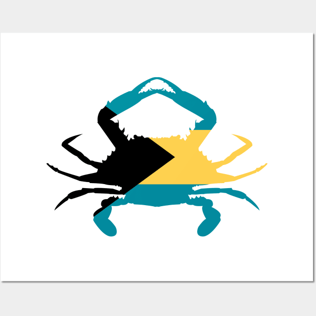 Bahamas Crab Wall Art by Wickedcartoons